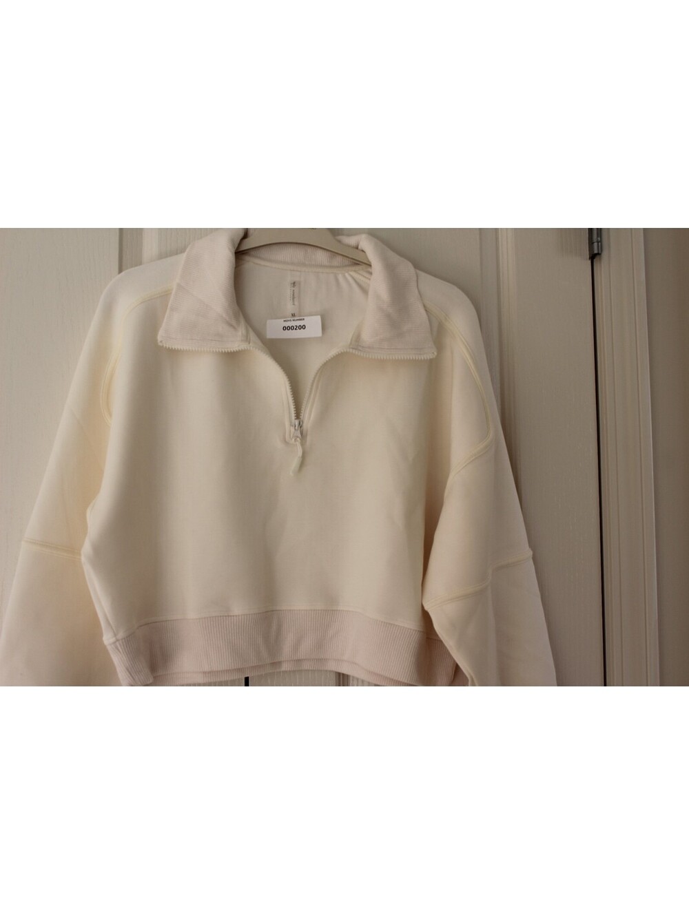 Simply Southern Women’s Cream Quarter Zip Pullover Top 0200-XL - Picture 2 of 6